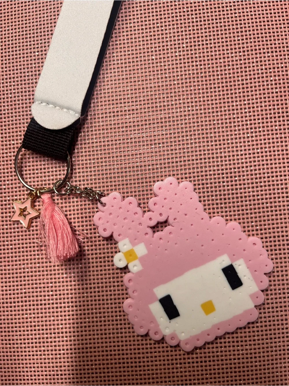 Pink My Melody Keychain Lanyard Charm - Kids Accessories